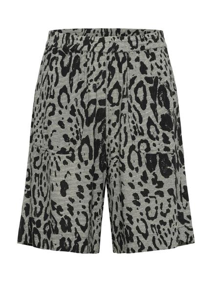 KAFFE KAmilia Linen Blend Elasticated Waist Shorts, Multi, Multi