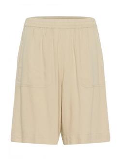 KAFFE Milia Linen Blend Shorts, Mid Grey