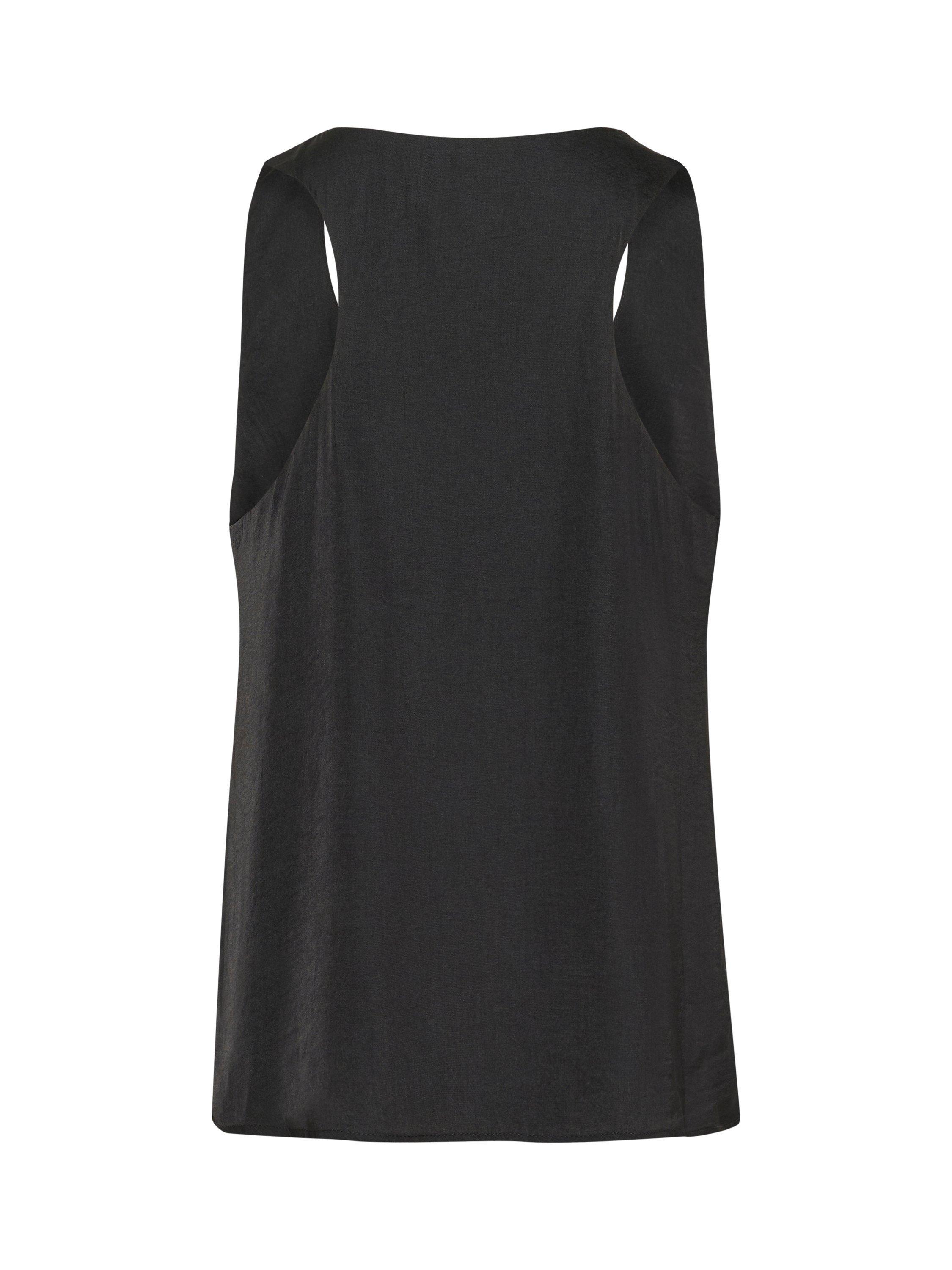Product image 5 of 5, which shows KAFFE Allie Round Neck Vest, Black, 8
