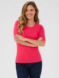 KAFFE Carna Fitted Jersey T-Shirt, Mid Red