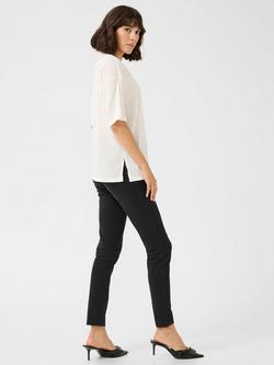 KAFFE Gerit V-Neck Knit Top, Chalk - view 2, Chalk