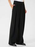 KAFFE Roxy Wide Leg Trousers, Black