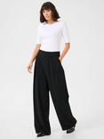 KAFFE Roxy Wide Leg Trousers, Black