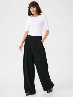 KAFFE Roxy Wide Leg Trousers, Black - view 2, Black