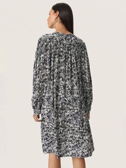 Soaked In Luxury Zaya Spring Abstract Dress, Black - view 2, Black