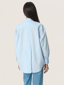 Soaked In Luxury Jani Poplin Shirt, Blue - view 2, Blue