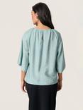 Soaked In Luxury Leodora Round Neck Top, Blue