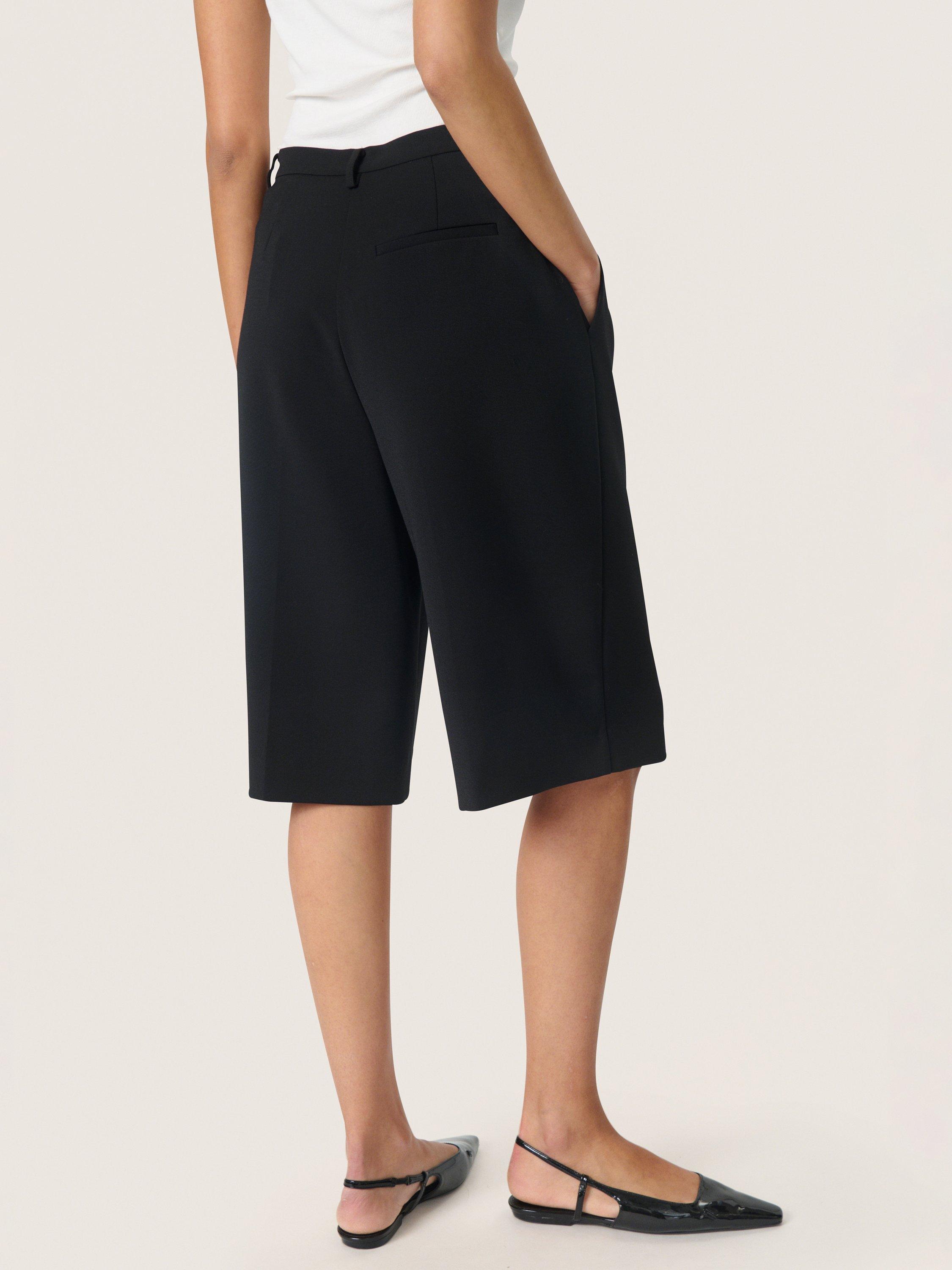 Product image 2 of 6, which shows Soaked In Luxury Malika Tailored Shorts, Black, S