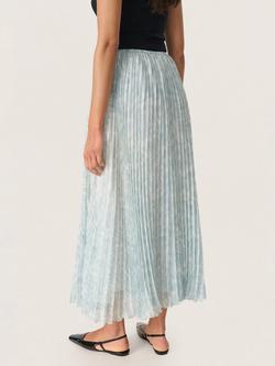 Soaked In Luxury Marta Plisse Skirt, Blue/Multi - view 2, Blue/Multi