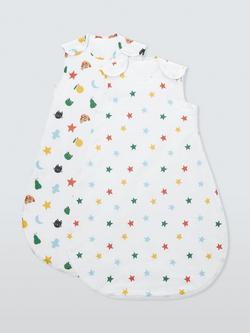 John Lewis Happy Stars Baby Sleeping Bag, 2.5 Tog, Multi, Multi