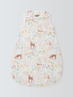 John Lewis Floral Ditsy Baby Sleeping Bag, 2.5 Tog, Pink, Pink