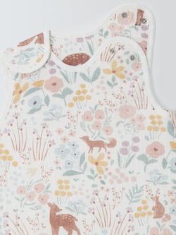 John Lewis Floral Ditsy Baby Sleeping Bag, 2.5 Tog, Pink - view 2, Pink