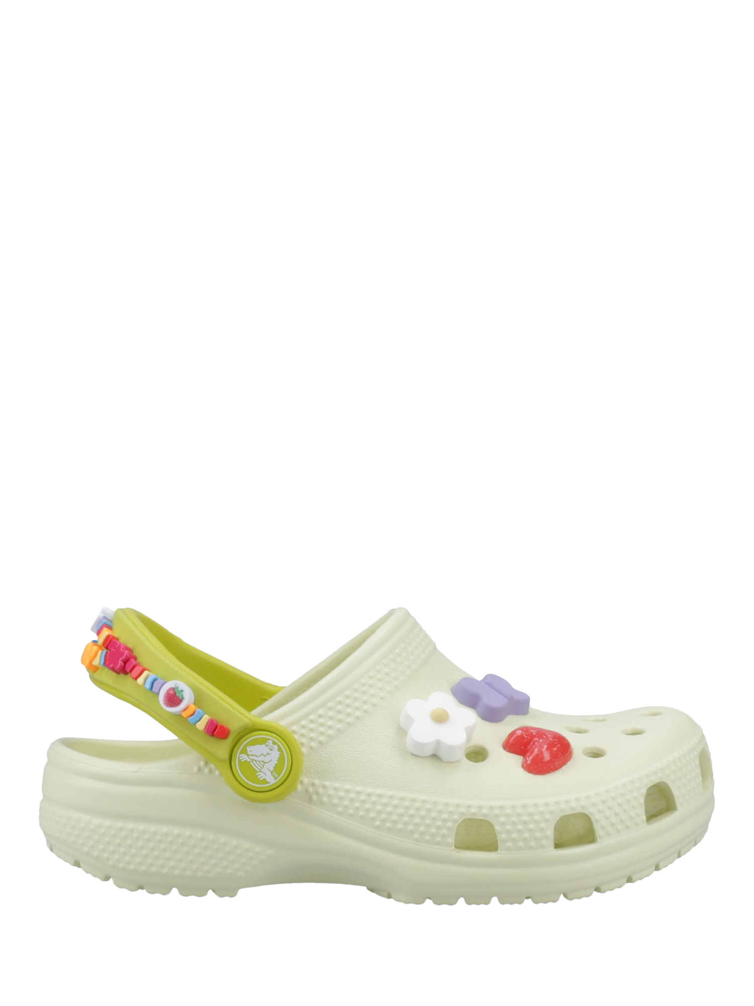 Product image 1 of 4, which shows Crocs Kids' Classic Fun Lab Clogs, Frothy Green, 4 Jnr