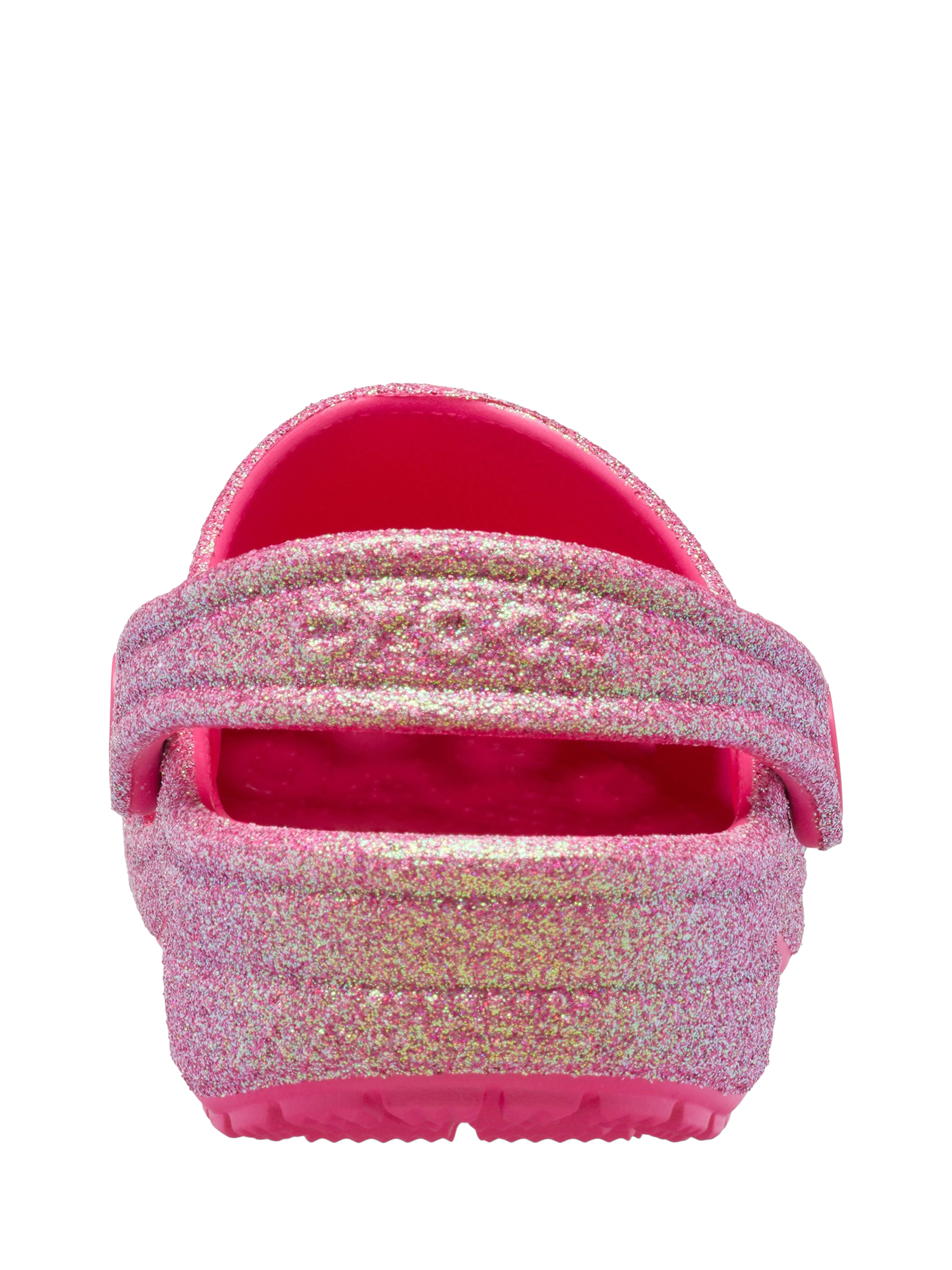 Product image 3 of 6, which shows Crocs Kids' Classic Glitter Clogs, Dragon Fruit, 11 Jnr