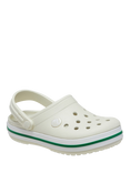 Crocs Kids' Crocband Stripe Clogs, Linen