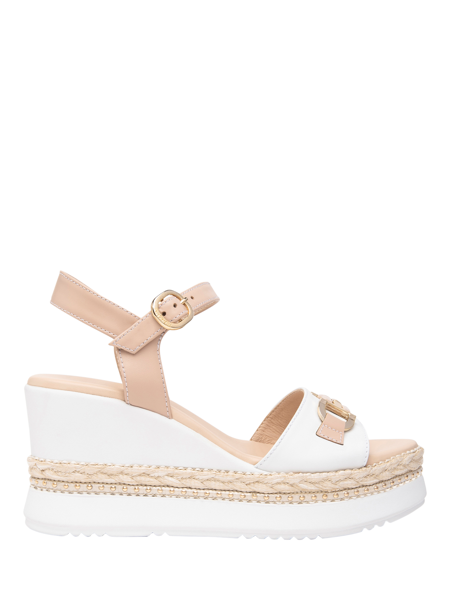 Product image 1 of 4, which shows NeroGiardini Bagheria Wedge Heeled Sandals, Light Pink, 4