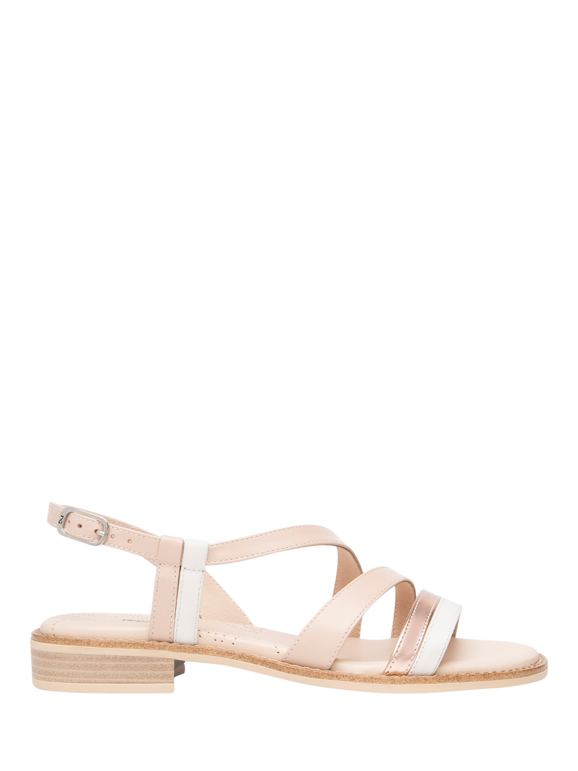 Product image 1 of 4, which shows NeroGiardini Beverino Leather Sandals, Pink, 2