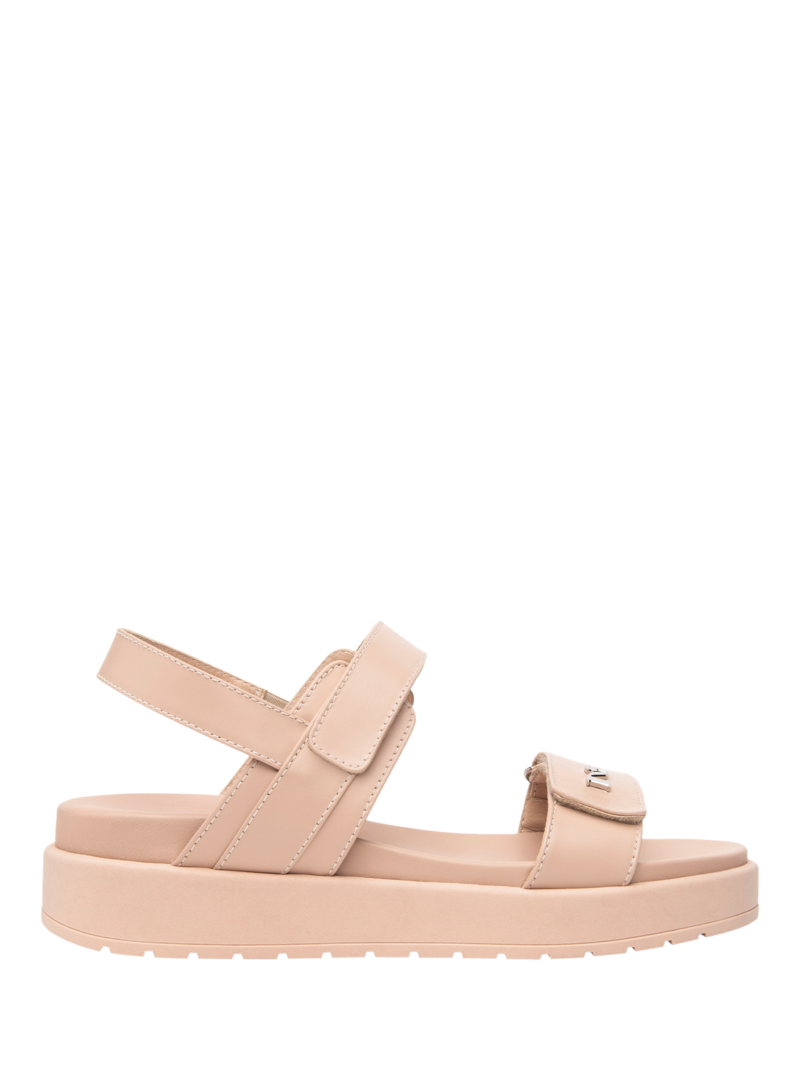 Product image 1 of 4, which shows NeroGiardini Pamplona Leather Strappy Sandals, Pink, 3