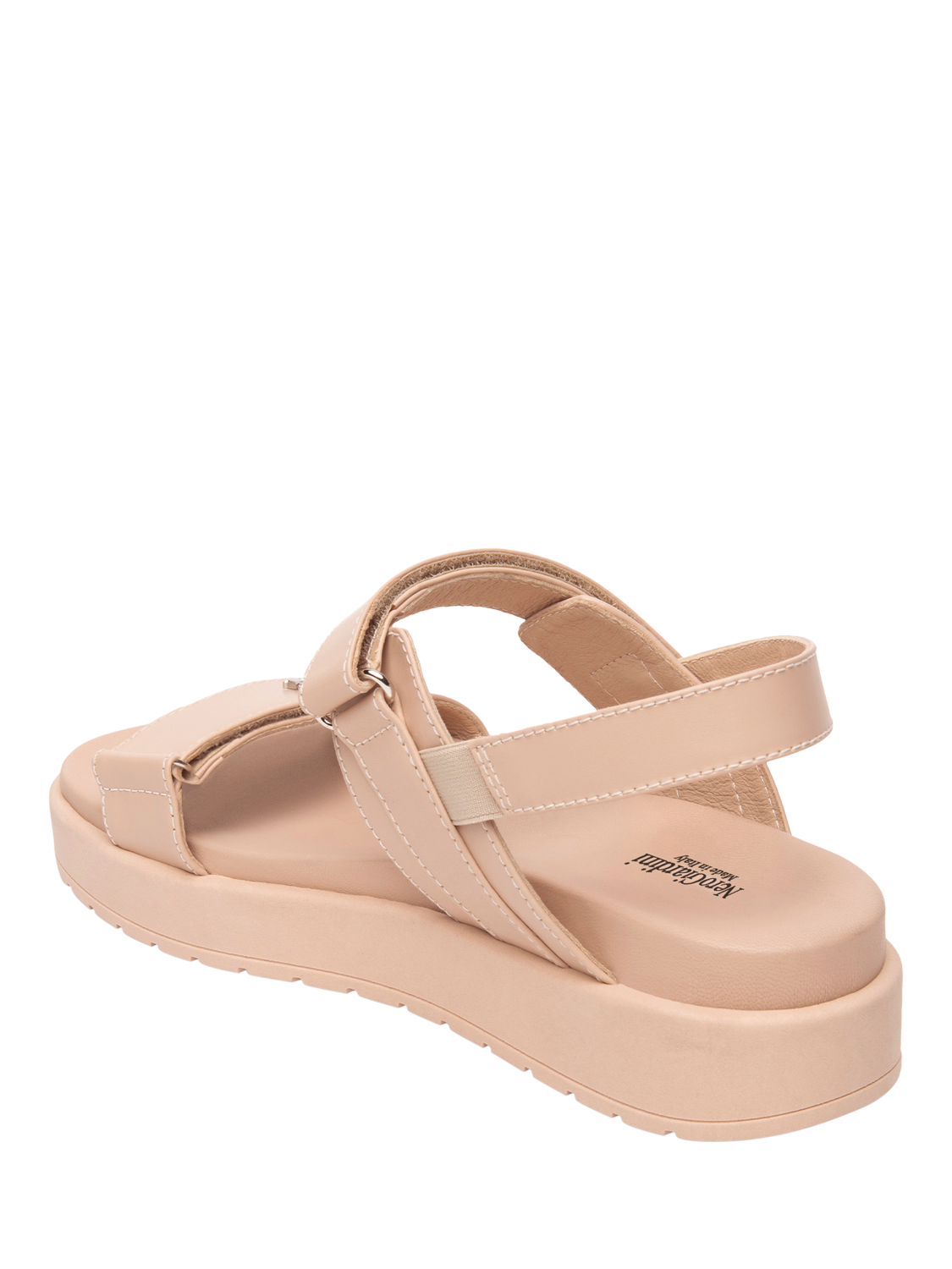 Product image 3 of 4, which shows NeroGiardini Pamplona Leather Strappy Sandals, Pink, 3
