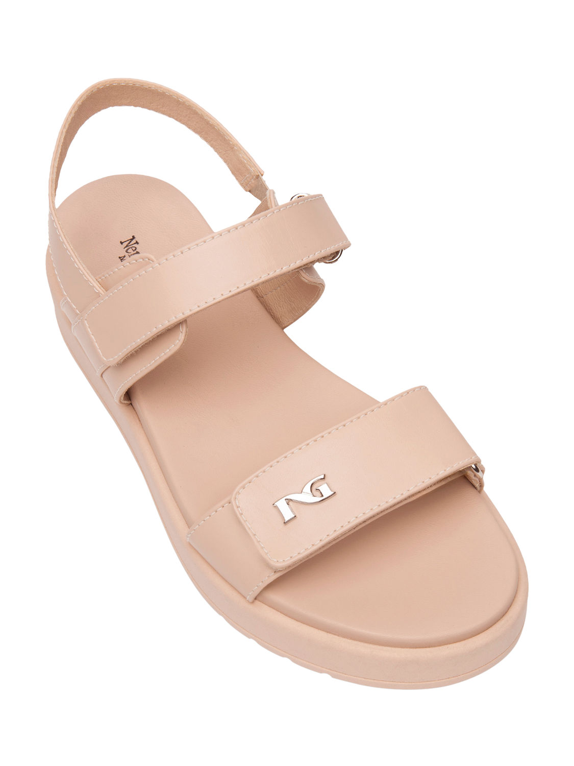 Product image 4 of 4, which shows NeroGiardini Pamplona Leather Strappy Sandals, Pink, 3