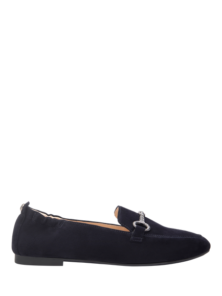 NeroGiardini Bella Suede Loafers, Blue