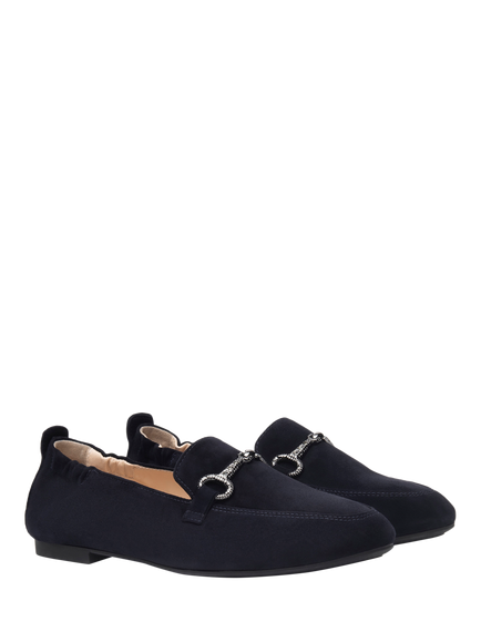 NeroGiardini Bella Suede Loafers - view 2, Blue