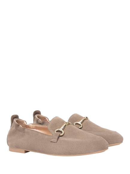 NeroGiardini Bella Suede Loafers - view 2, Brown