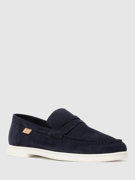 Rodd & Gunn Marsden Bay Suede Loafers - view 2, Navy