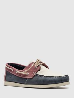 Rodd & Gunn Viaduct Leather Boat Shoes, Multi - view 2, Multi