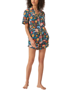 myza Floral Pure Organic Cotton Short Pyjama Set, Multi