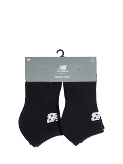 New Balance Kids' Everyday Trainer Socks, Pack of 6, Black - view 2, Black