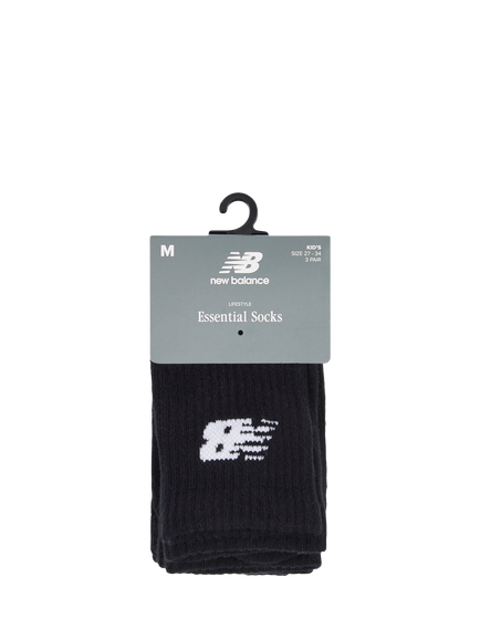 New Balance Kids' Everyday Socks, Pack of 3 - view 2, Black