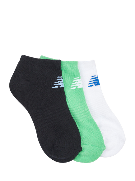 New Balance Kids' Trainer Socks, Pack of 3, Multi, Multi