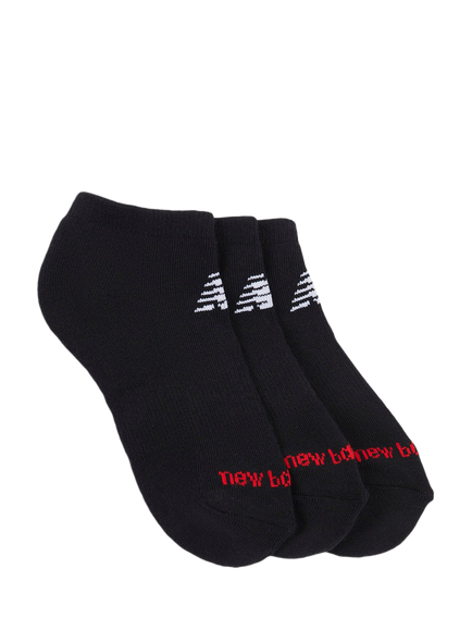 New Balance Kids' Everyday Trainer Socks, Pack of 3, Black
