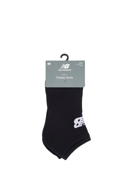 New Balance Kids' Everyday Trainer Socks, Pack of 3 - view 2, Black
