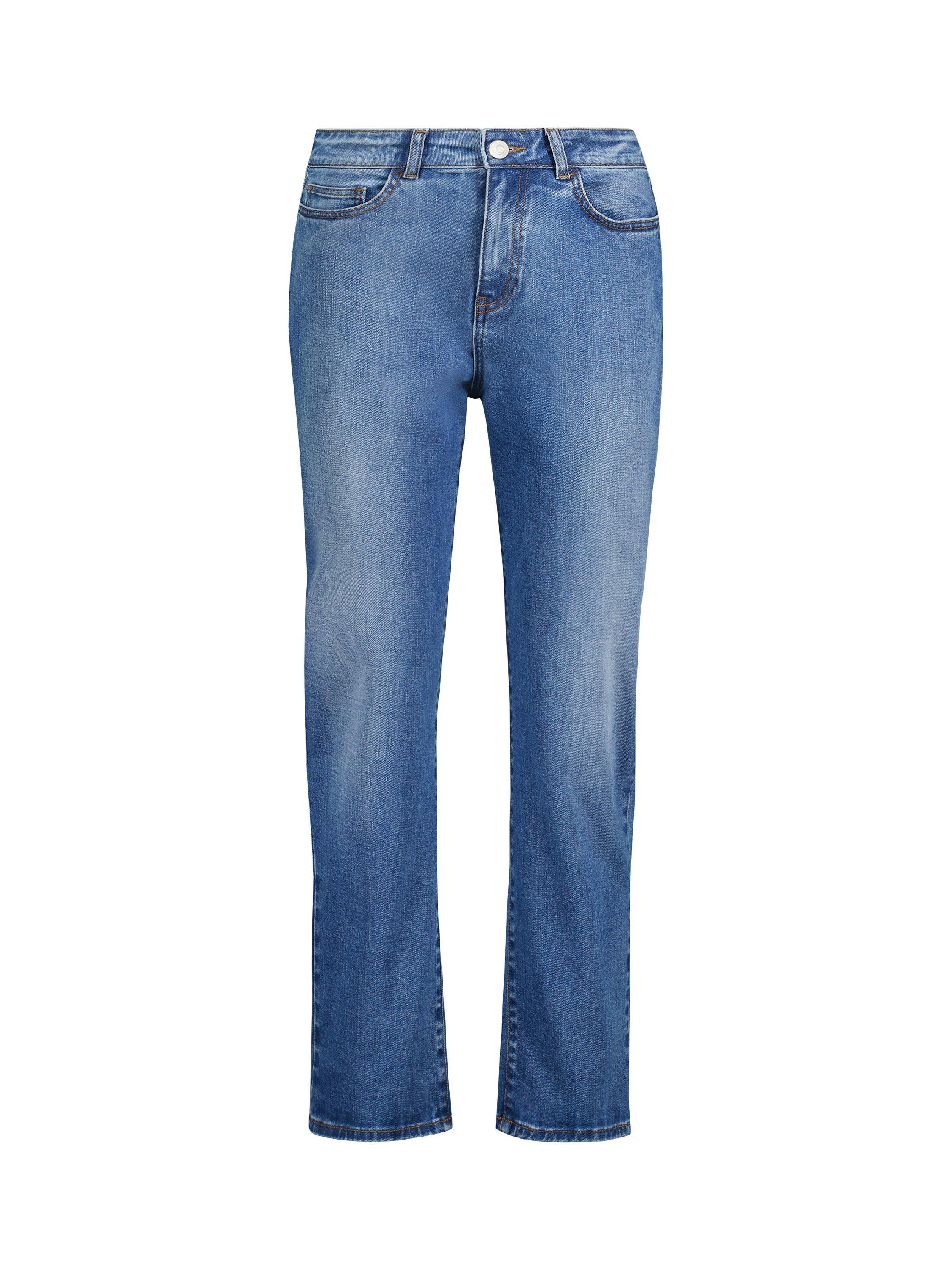 Product image 4 of 7, which shows Baukjen Eda Organic Cotton Rich Boyfriend Jeans, Light Washed Indigo, 10