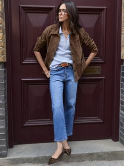 Baukjen Eda Organic Cotton Rich Boyfriend Jeans, Washed Indigo, Washed Indigo