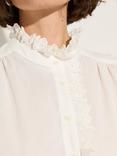 Baukjen Milla Frill Pure Organic Cotton Blouse, Soft White
