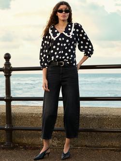 Baukjen Sosha Polka Dot Blouse, Black/White - view 2, Black/White