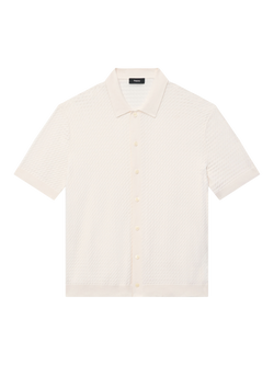 Theory Cairn Cotton Regular Fit Shirt, Eggshell - 104, Eggshell - 104