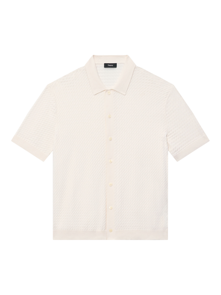 Theory Cairn Cotton Regular Fit Shirt, Eggshell - 104, Eggshell - 104