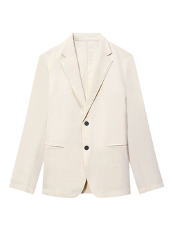 Theory Clinton Tailored Fit Wool Blend Suit Jacket, Eclipse, Eggshell