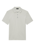 Theory Bron Cosmos Slub Cotton Polo Shirt, Light Greenstone