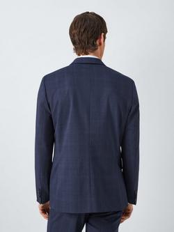 PS Paul Smith Tailored Fit Check Wool Blend Suit Jacket, Navy Check - view 2, Navy Check