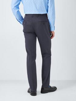 PS Paul Smith Unfinished Hem Tailored Fit Birdseye Wool Blend Suit Trousers, Birds Eye Navy - view 2, Birds Eye Navy
