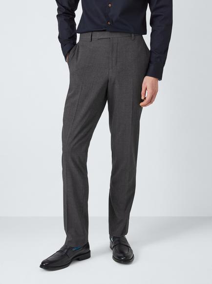 PS Paul Smith Unfinished Hem Tailored Fit Wool Blend Suit Trousers, Grey, Grey