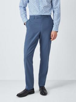PS Paul Smith Unfinished Hem Tailored Fit Wool Blend Suit Trousers, Light Blue, Light Blue