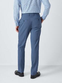 PS Paul Smith Unfinished Hem Tailored Fit Wool Blend Suit Trousers, Light Blue - view 2, Light Blue