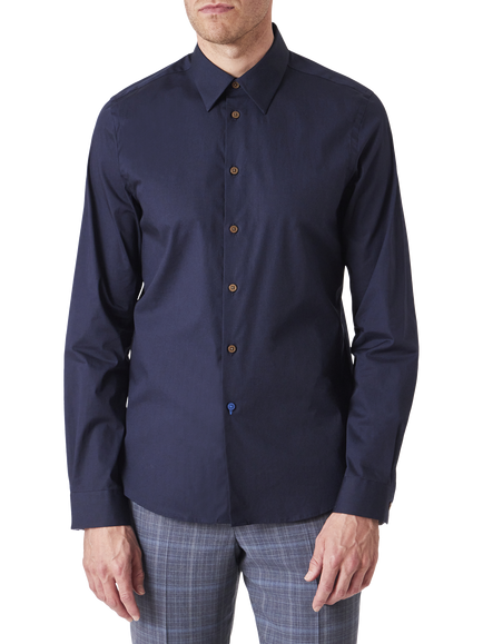PS Paul Smith Cotton Blend Shirt, Navy