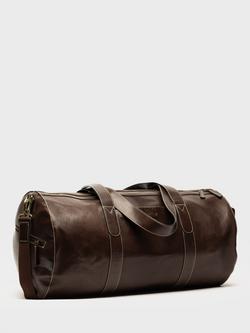 Rodd & Gunn Princeton Premium Soft Leather Duffle Bag, Chocolate - view 2, Chocolate